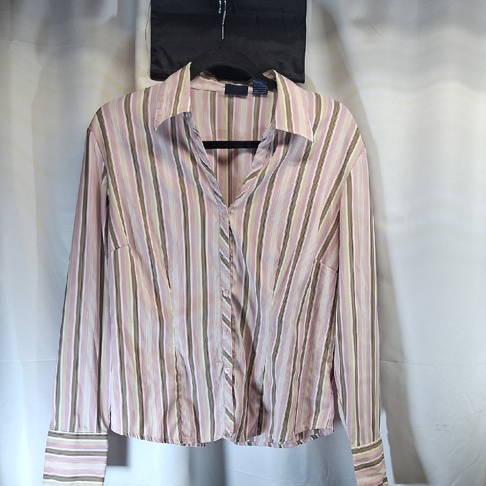 DCC Missy Pink and Brown Striped Top